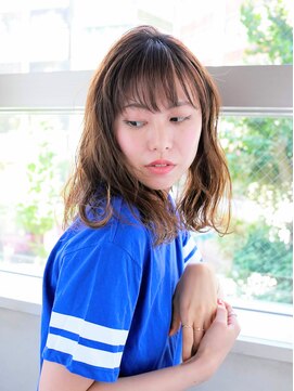 ルティア(Lutia) シースルーバング ヴェールウェーブ ナチュラルブラウン★★