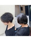 直毛ペタ毛さんオススメ！！くびれショート×ボタニカルパーマ