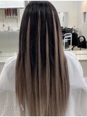 【レミー100%/54cm】シールエクステ×バレイヤージュ
