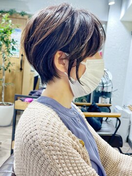 アヴァロン(AVALON) 絶壁解消/ひし形/前下がり/大人ショートボブ/30代/40代★猪狩★