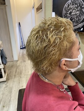 ヘア ロンドン カフェ(HAIR LONDON CAFE) メンズブロンドカラー