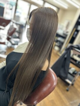 ヘアーサロン カラー 色彩店(COLOR) 髪質改善+透明感ベージュ系カラー