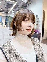 ファンナギンザ(FaNNa ginza) くびレイヤー/くびれボブ/斜めバング/シースルーバング/前髪