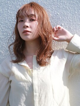 ヘアーアンドメイク ニューヨークニューヨーク 姫路店(Hair&Make NYNY) オレンジカラー 抜け感 イルミナカラー