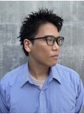 簡単スタイリングヘア 大人スパイキーショート