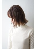 ナチュラルグラデハイライト×ベージュブラウン×軽めボブ