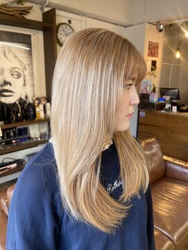 コレット ヘアー 大通(Colette hair) ハイトーン/ダブルカラー/ベージュ