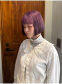 三軒茶屋【CEINEOUR】大人可愛いショートボブ×透明感パープル
