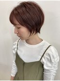 大人可愛いショートボブ白髪ぼかし20代30代40代/大分