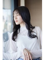 フィズクロップ(fizzcrop) ウェーヴ巻き　ロングレイヤー　シースルーバング