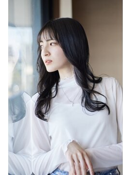 フィズクロップ(fizzcrop) ウェーヴ巻き　ロングレイヤー　シースルーバング