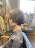 グレージュ◎大人ショート