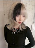 表参道ハイトーンカラーデザインカラーペールピンクベージュ韓国