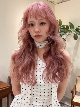 ハーパーズ 渋谷(harpers) ガーリーピンクベージュロングレイヤーカット