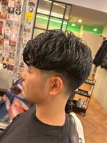 バーバーブロス 吉祥寺店(BARBER BROS)&nbsp;【BarBerBROS】ニュアンスパーマ　マッシュ　フェードカット