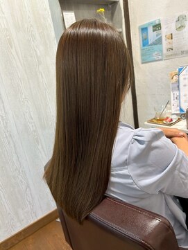 コルテ 倉敷西坂店(CoRte.) 美髪ストレート/マロンベージュ/アッシュベージュ/柔らかロング