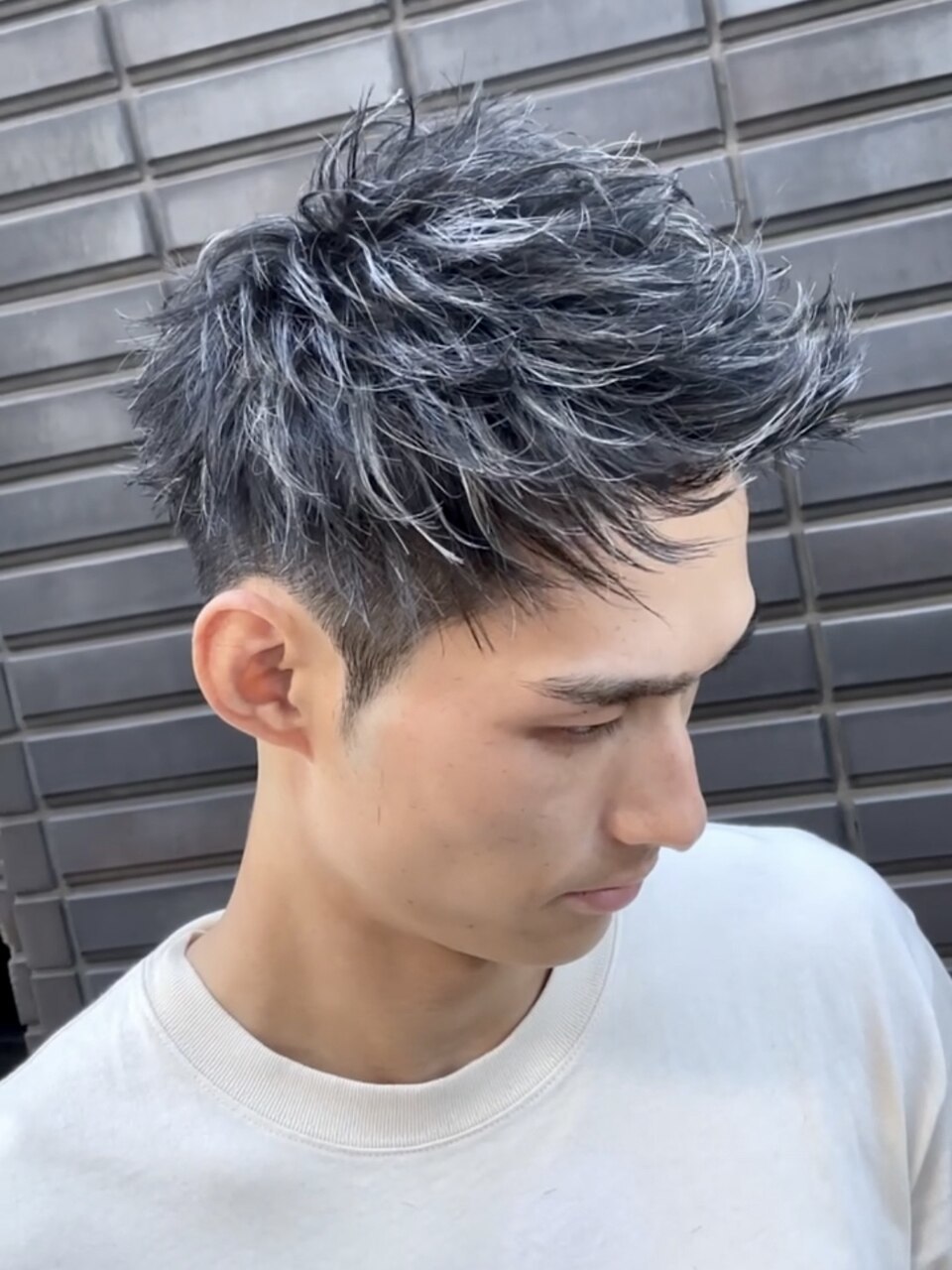 メンズベリーショートスタイルホワイトメッシュ【下北沢/men's】