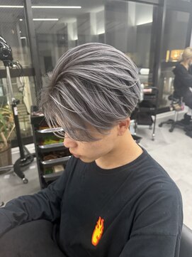 ナンバー 竪町(number+) 20代30代メンズアップバング清潔感爽やかホワイトカラー