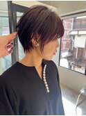 別府ショートボブ顔まわりレイヤーカット髪質改善カラー20代30代