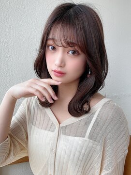 アフロート エル 大阪(AFLOAT L) 大人ガーリー × 暗髪/似合わせカット/ココアブラウン