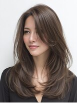アンサ 小倉店(ANSA) 透明感グレージュレイヤー|軽やかミディ