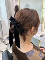 六本木美容室 白金店&nbsp;結婚式ヘアセット カチモリアレンジ