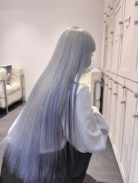 ベレーザ 渋谷(BELEZA) アンブレラカラーシルバーブルーダブルカラー