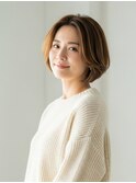 ひし形ボブショート/ボブ/白髪染め/白髪ぼかし/川越