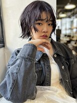 メイカ(MEIKA)&nbsp;【 アンニュイボブ× ラベンダーブラウン 】浅野美紀