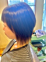 小さな美容室 ハナ(hana) 毛先のブリーチ部分を残したオシャレウルフstyle☆