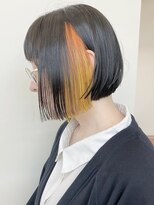 モリオフロムロンドン 原宿本店(morio from London) 【morio原宿】インナーカラーボブ前髪あり