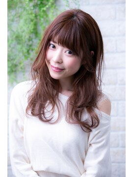 ヘアーアートシフォン 池袋西口店(Hair art chiffon) デザインカラー丸みショート無造作カールボブディロングヘアー