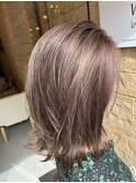 大人気♪ケアブリーチでハイトーンベージュ☆