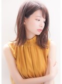 大人可愛い30代40代50代マッシュウルフひし形小顔丸み前下がり