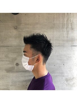 クオリス 上福岡店(QUALIS) 10代20代30代/メンズショート/フェードカット/アップバング