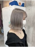 【MIRAC町田店河原崎】ホワイトグレージュボブ