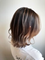 ヘアー ラニッシュ 流山セントラルパーク店(hair Lanish) 20代/30代/40代　脱白髪染めコントラストハイライト