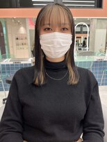 ロンドルーチェ 心斎橋(Lond luce)&nbsp;ダークアッシュ/ミディアムレイヤーカット［髪質改善/縮毛矯正］