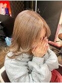 ハイトーンカラー☆ミルクティーベージュ☆日高