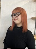 ペールオレンジボブ_ショコラアッシュヘルシースタイル_KO27