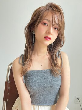 スティーロ 渋谷(Steelo) ミルクティーベージュ　レイヤーカット