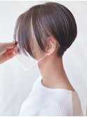 【morio 原宿】刈り上げハンサムショートインナーカラー
