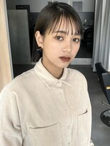 ラミエバイメルト 下北沢(lamie by melt)&nbsp;花田/切りっぱなしボブ美髪/黒髪ボブ/ブルーブラック/グレージュ