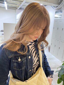 ファンド 千葉(fand) ミルクティーカラー/ハイトーン/韓国ヘア/千葉/MANAMI