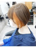イヤリングカラー/ショートボブ