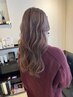 透明感ヘアカラー＋濃厚炭酸トリートメント￥8800