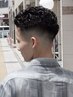カット+シャンプー+シェービング+スパイラルパーマ(マッサージ付) ￥14000