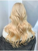ロング顔周りレイヤー美髪韓国ヘア_ba502591