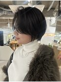 ハンサムショート/丸みショート/大人ショート/黒髪ショート