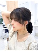 韓国ヘア　2wayバング &nbsp;レイヤーカット くびれヘア &nbsp;顔周り/